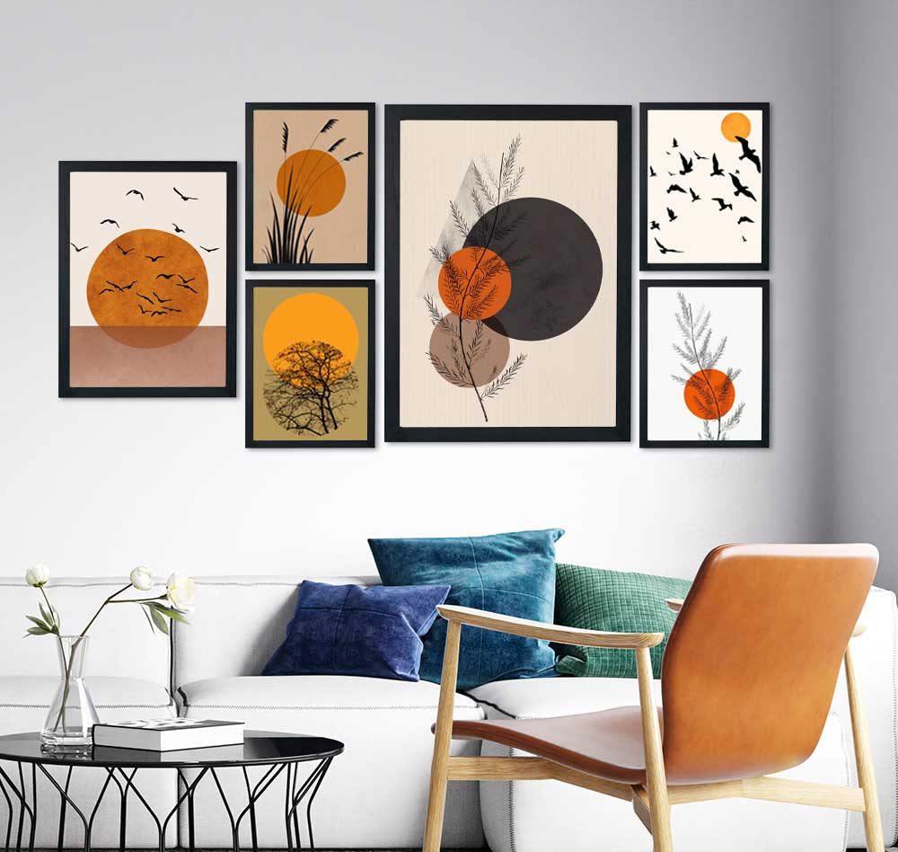 Boho Art Collection (6 Panel) Wall Art