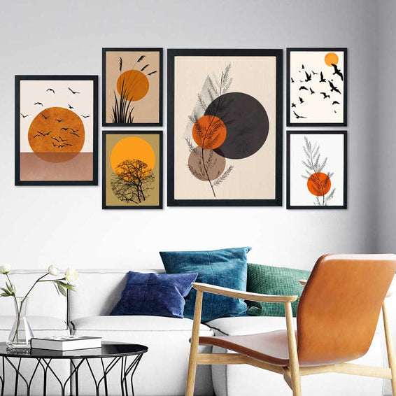 Boho Art Collection (6 Panel) Wall Art