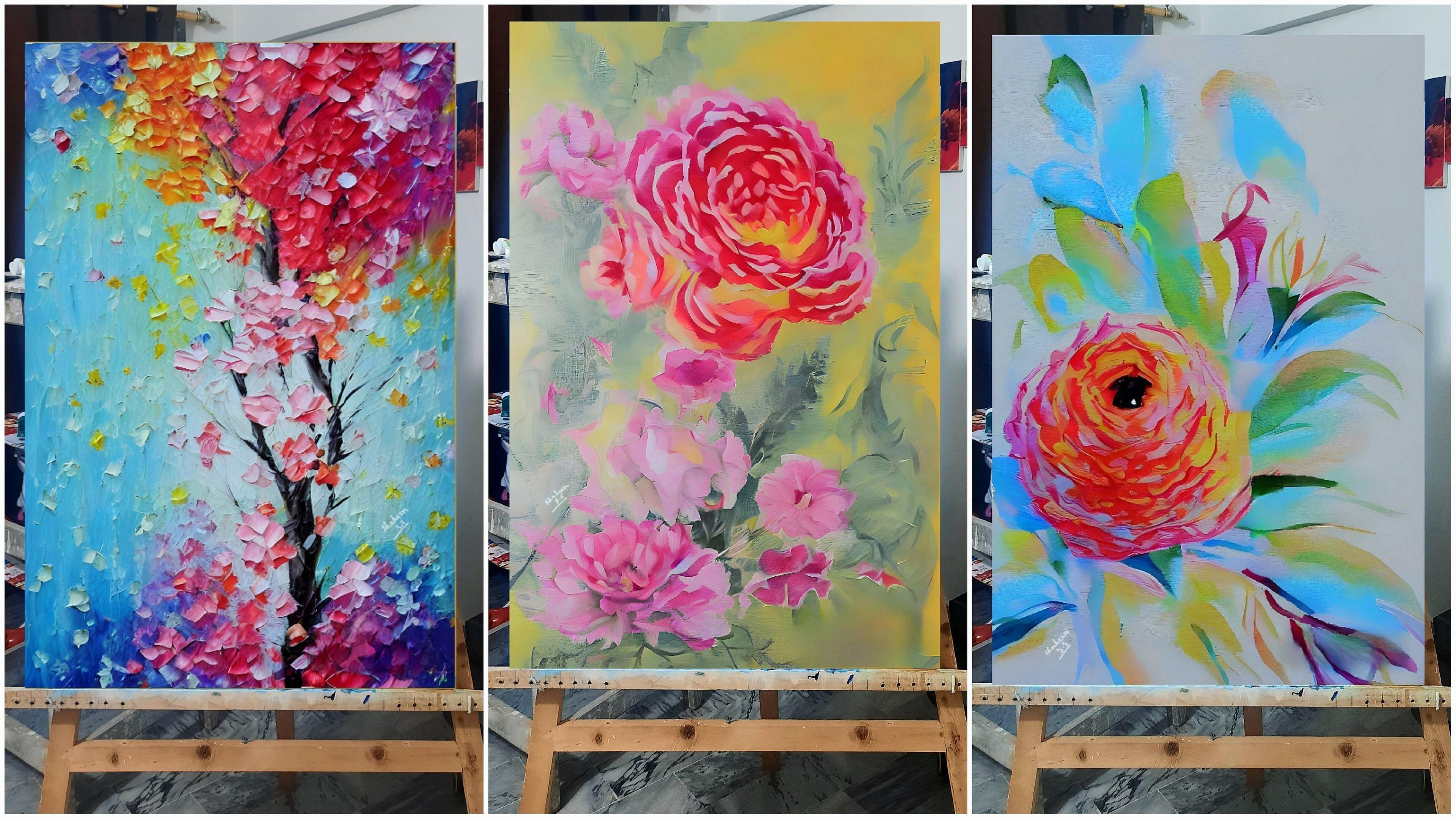 Hand Painted-Painting-BEESARI