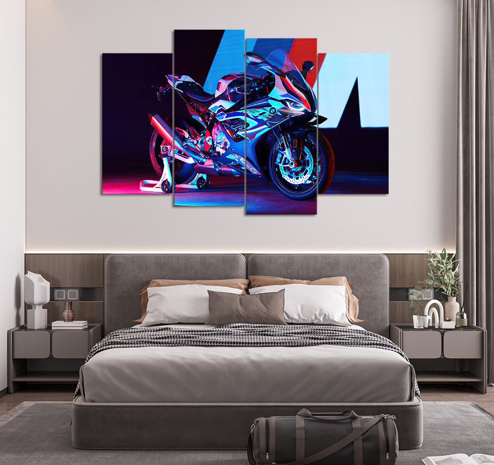 BMW 1000 RR (4 Panel) Bikes Wall Art