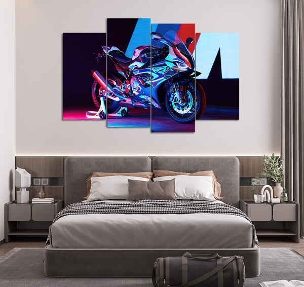 BMW 1000 RR (4 Panel) Bikes Wall Art