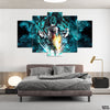 Goku in Action Dragon Ball Z (5 Panel) Anime Wall Art