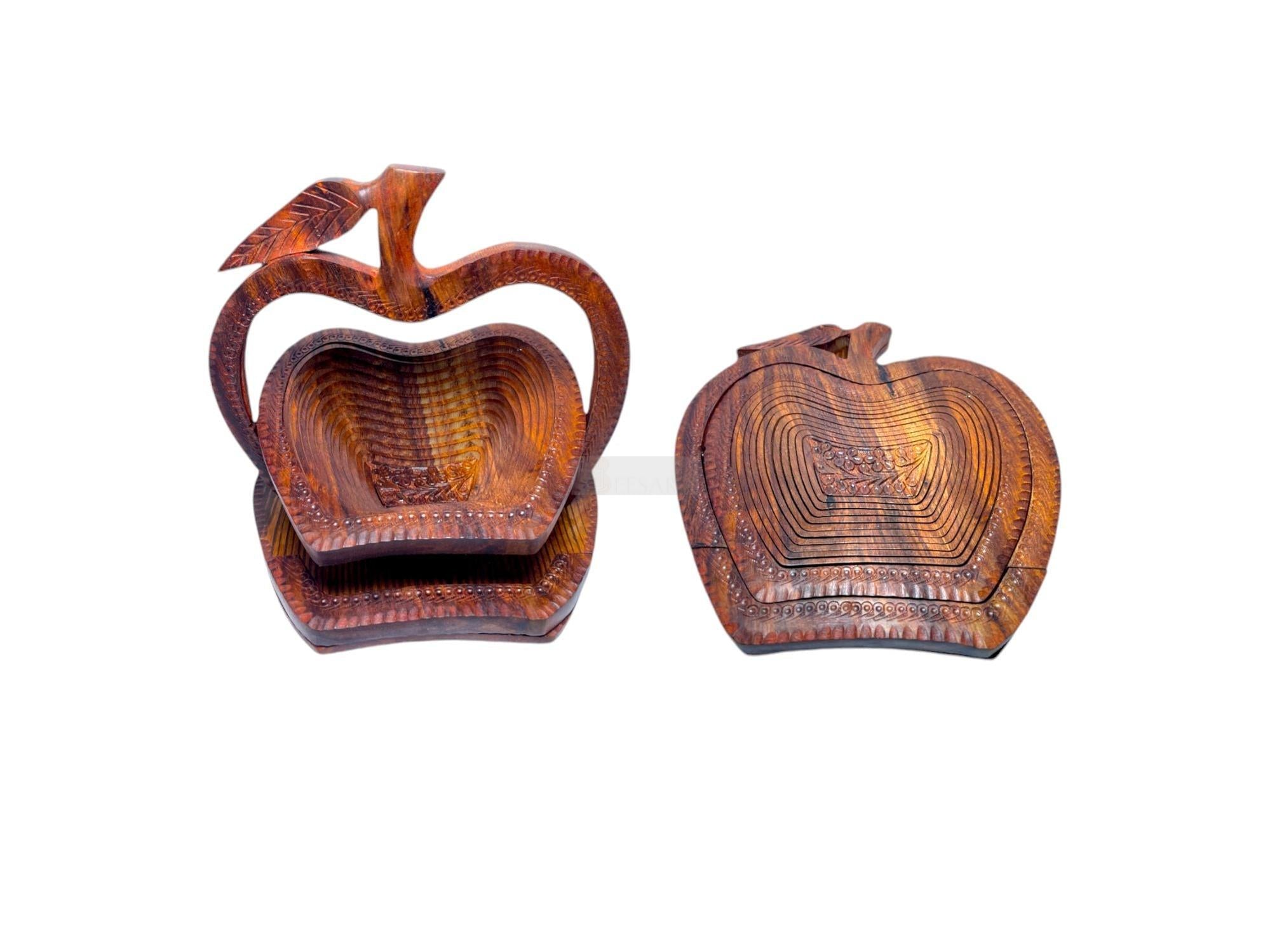Apple-Shaped Foldable Tray-Trays-BEESARI