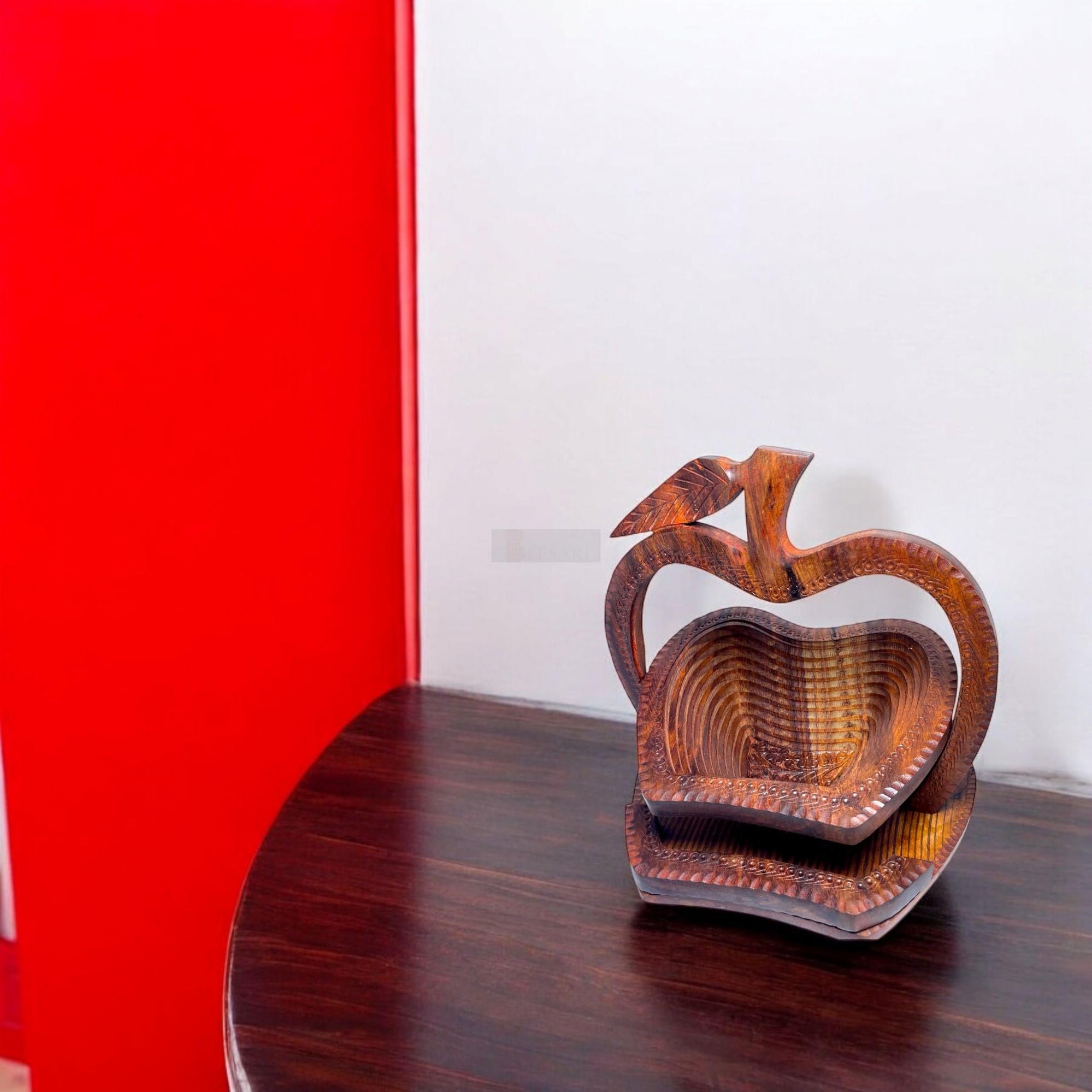 Apple-Shaped Foldable Tray-Trays-BEESARI