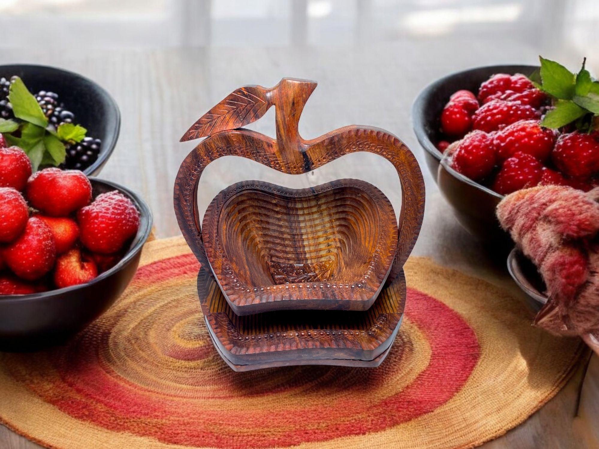 Apple-Shaped Foldable Tray-Trays-BEESARI
