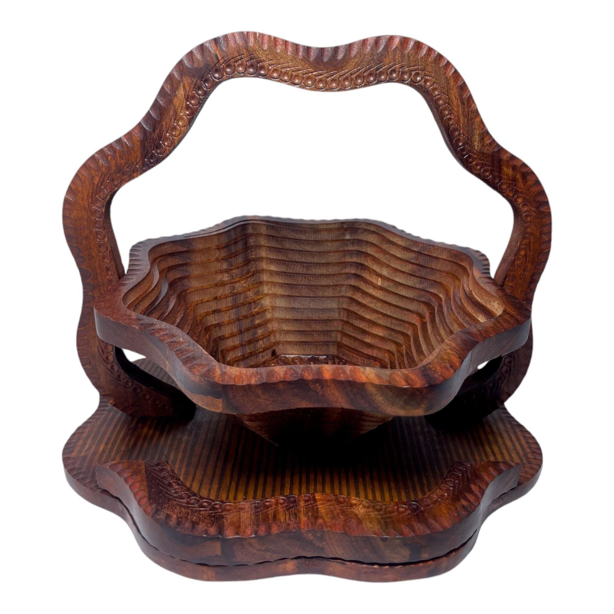 Big Single Bowl Flower Shape Foldable Tray-Trays-BEESARI