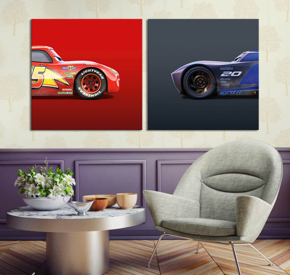 Cars V (2 Panel) Cars Wall Art