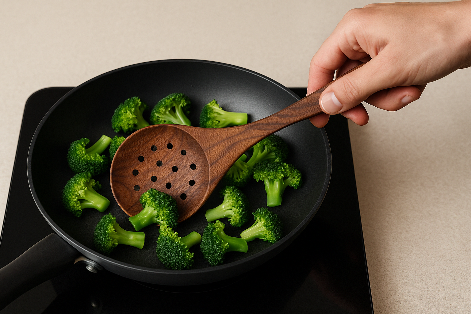 Handcrafted Rosewood Slotted Spoon – Non-Polished, Chemical-Free, Eco-Friendly Wooden Cooking Spoon for Stirring and Serving