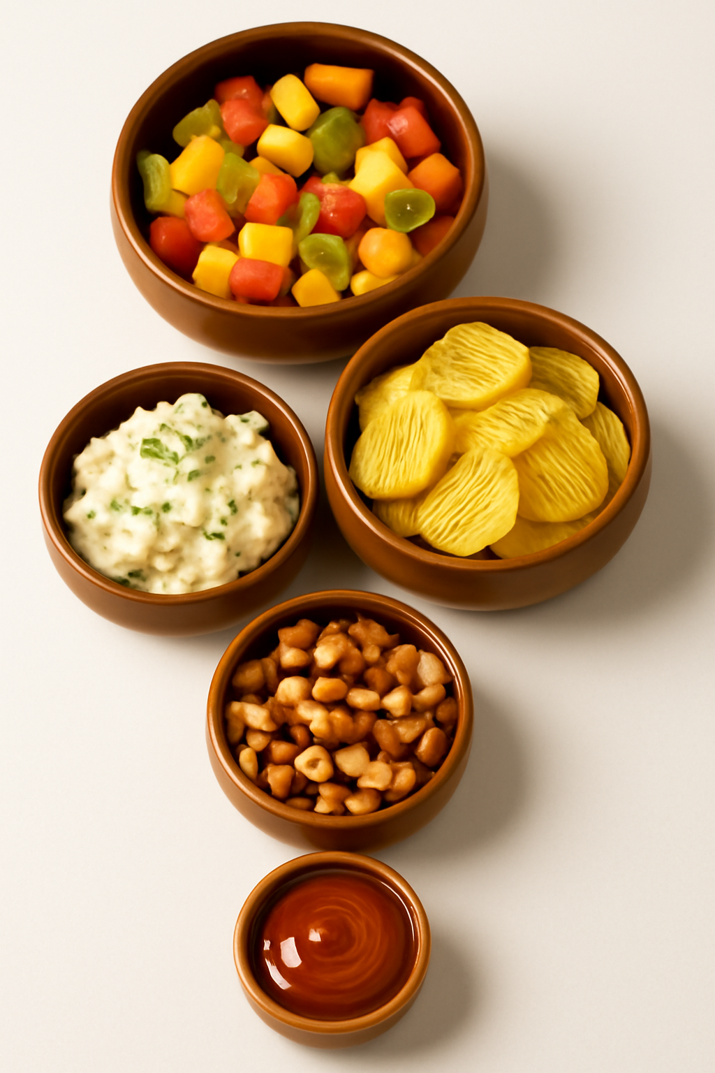 Premium Rosewood Salad Bowls, Set of 5, Lacquer Finished ,best for parties serving