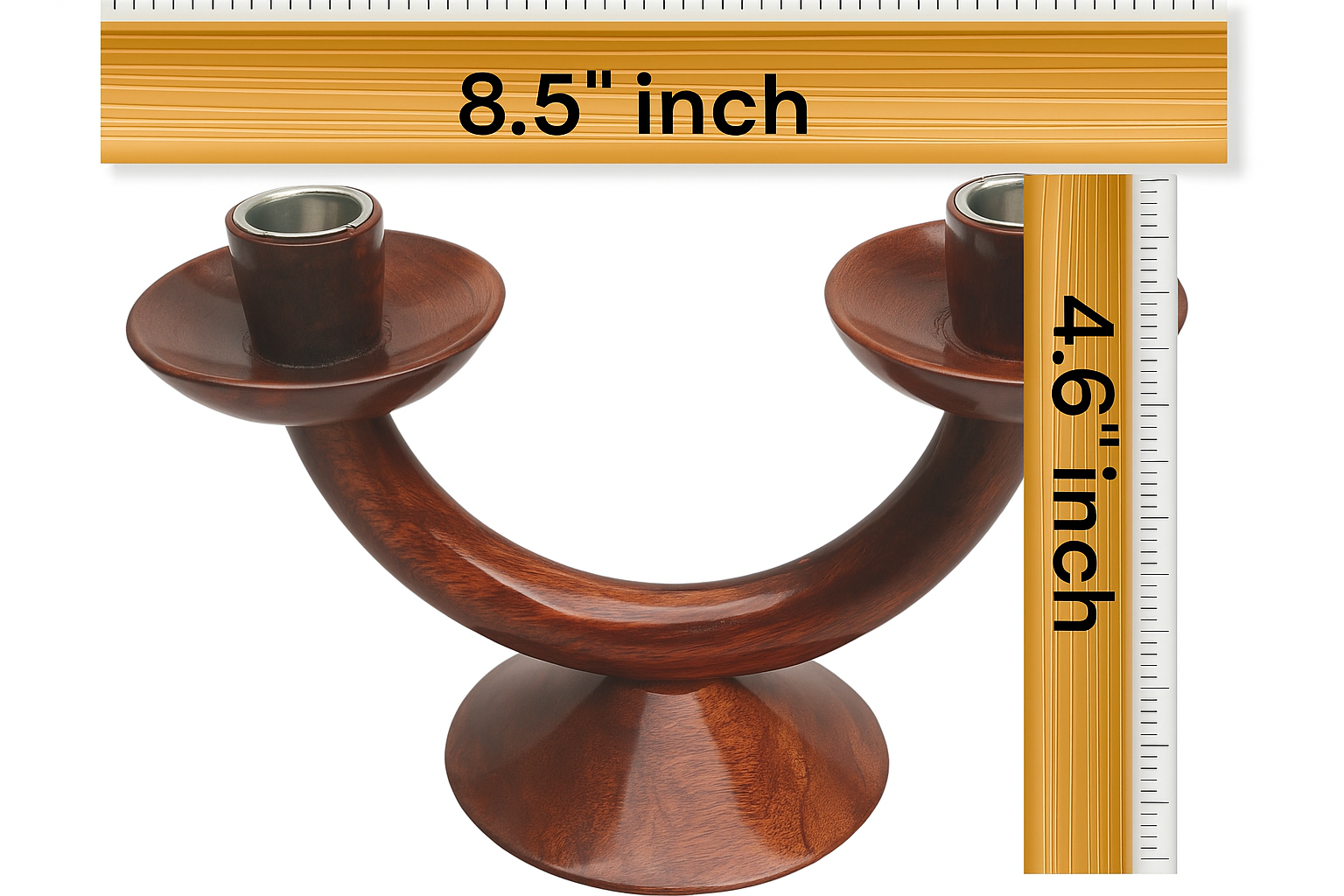 Rosewood Candle Holder