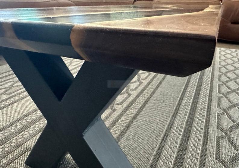 Custom Table - Handmade Live Edge Rosewood Slab with Resin Epoxy-Tables-BEESARI