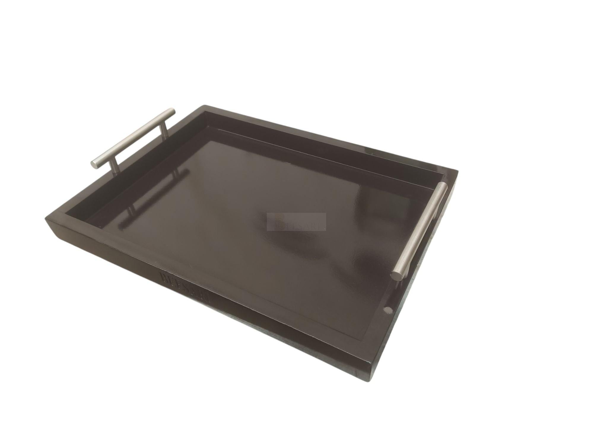 Deco Tray with Handles-Trays-BEESARI