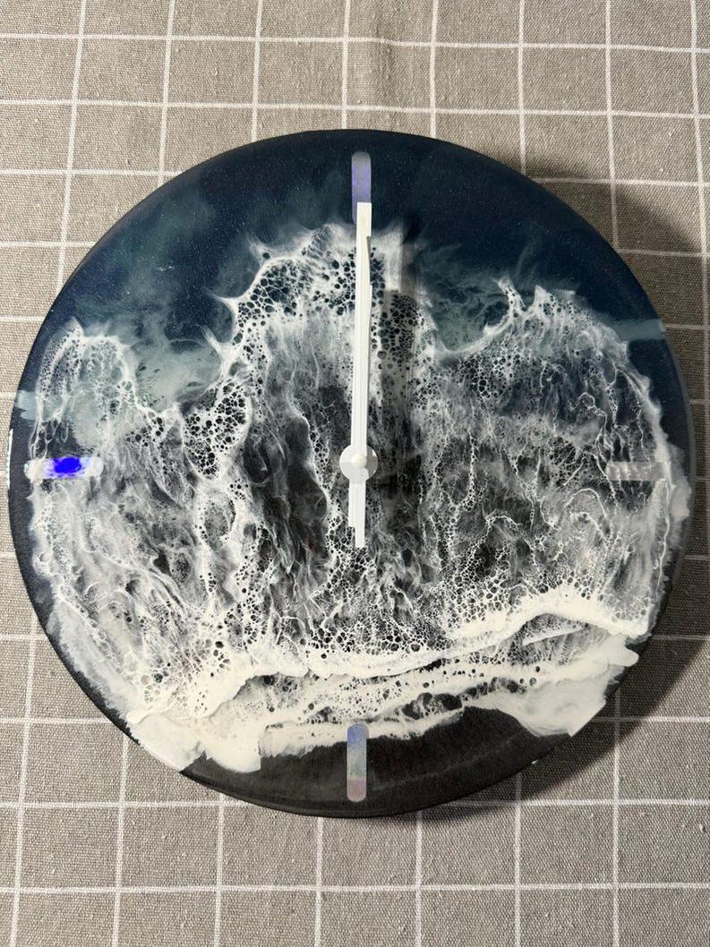 Deep Ocean Resin Wall Clock-Wall Clock-BEESARI