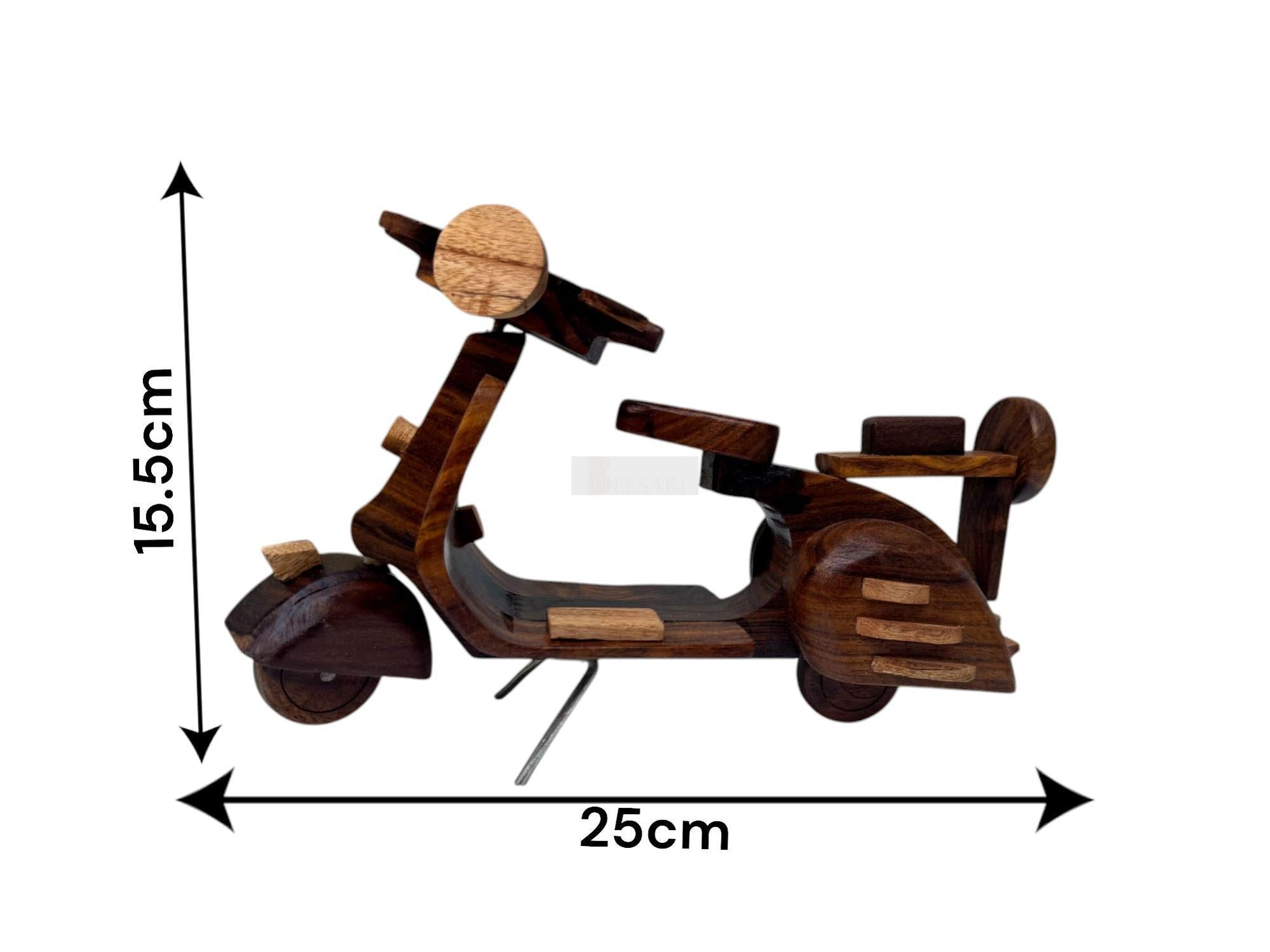 Elegant Wooden Decorative Bike for Table Display - Stylish and Unique Home Decor Piece for Living Room, Office, or Bedroom-Decor Pcs-BEESARI
