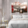 Elisabeth Bridge Budapest In Autumn Colors (4 Panel) Nature Wall Art