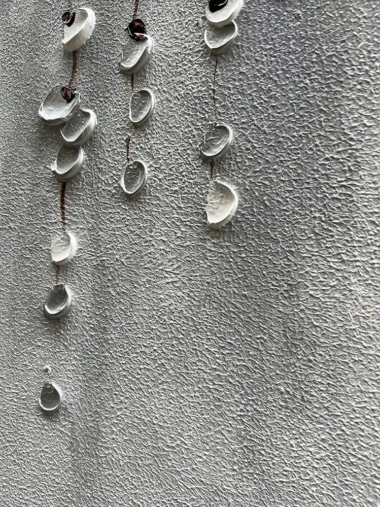 Epicler Modern Art Oil Painting, White Flower Wall Art Painting, Abstract Canvas Wall Art for Home Wall Decoration-Painting-BEESARI