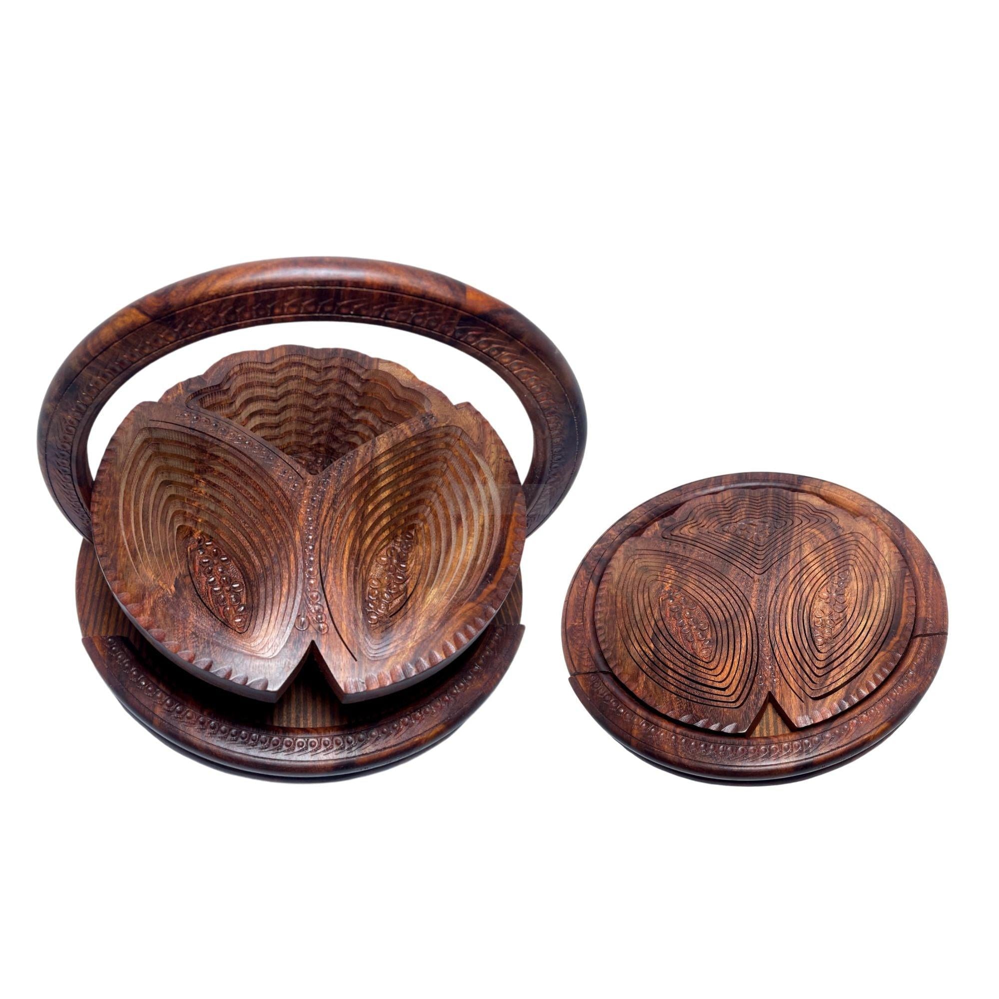 Flower Shape 3 Portion Foldable Tray-Trays-BEESARI