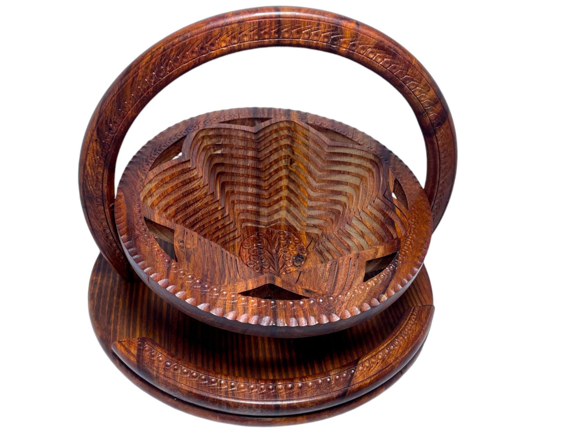 Flower Shape Big Bowl Dry Fruits Foldable Basket-Trays-BEESARI