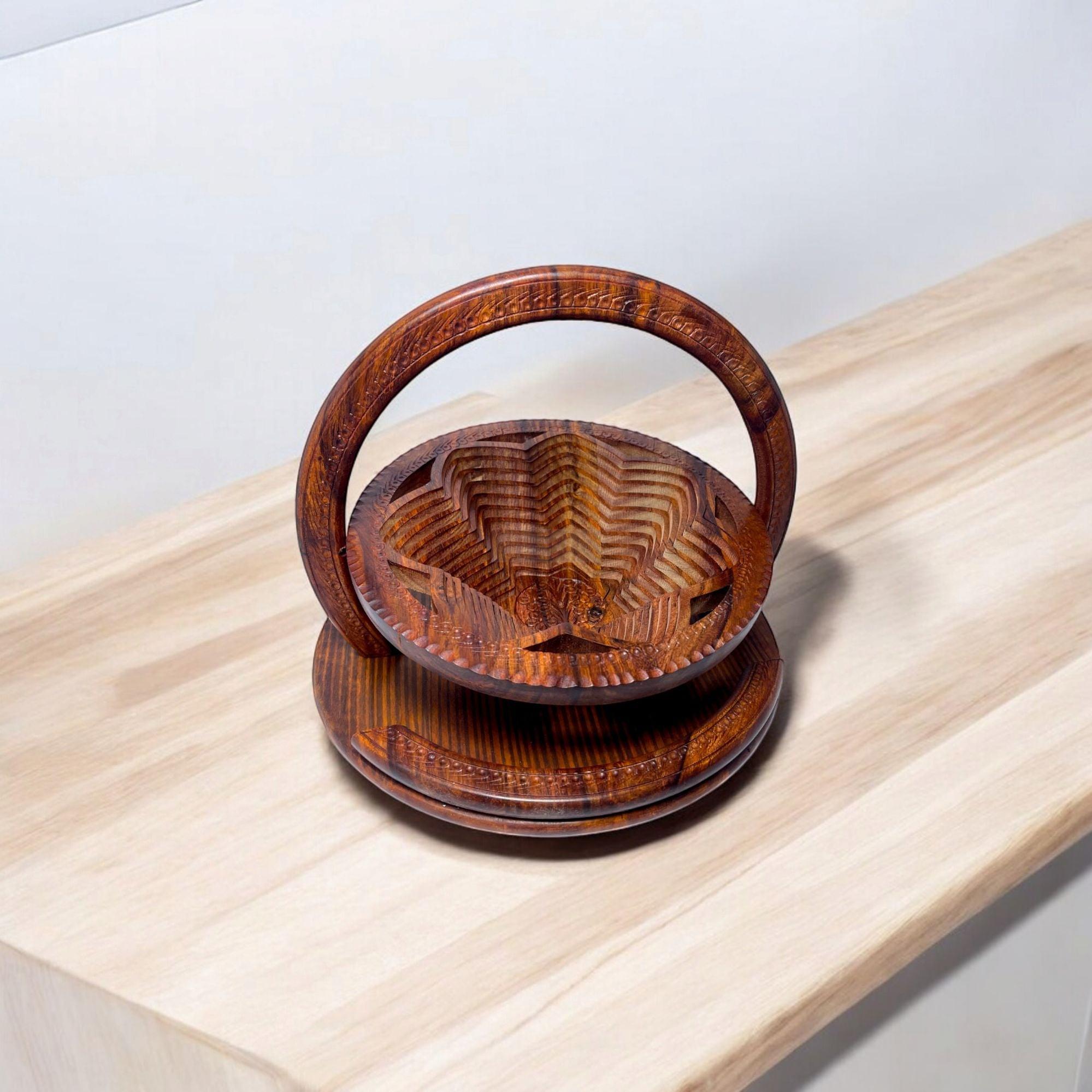 Flower Shape Big Bowl Dry Fruits Foldable Basket-Trays-BEESARI