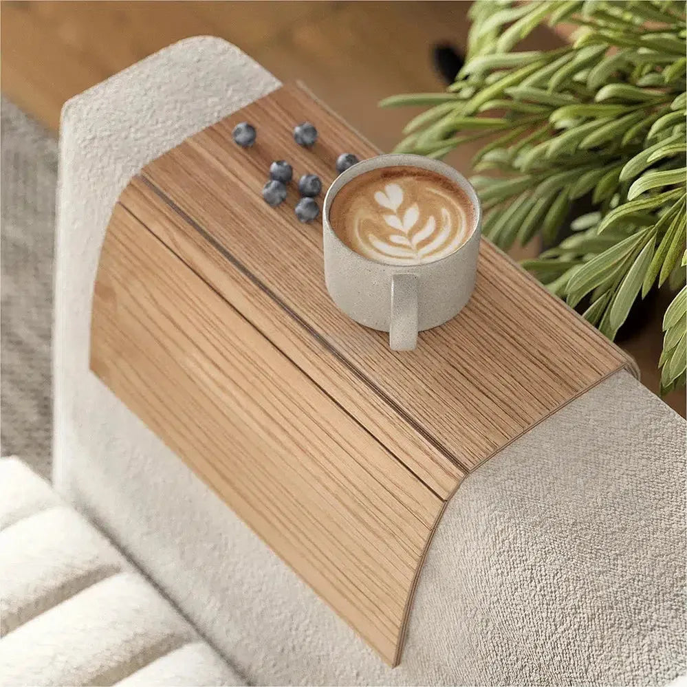 Foldable Wooden Sofa Tray-Trays-BEESARI