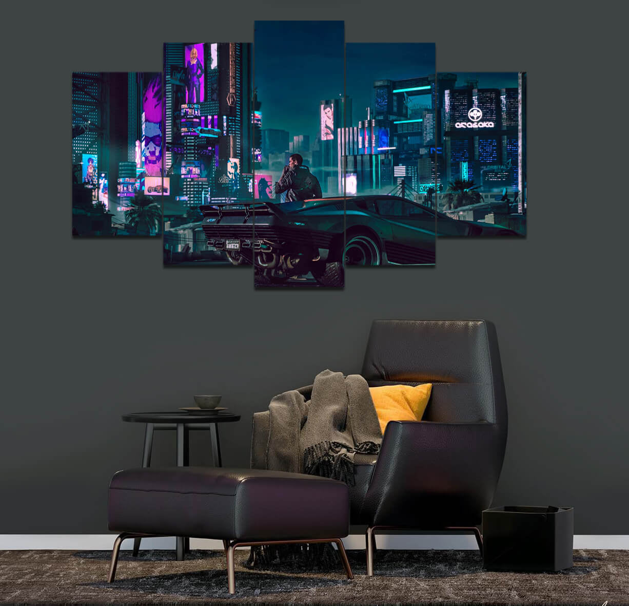 Futuristic City (5 Panel) Movie Wall Art