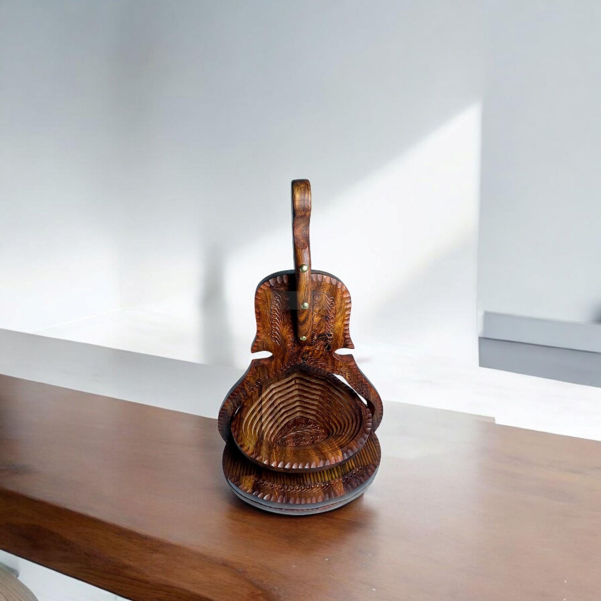 Guitar-Shaped Foldable Tray-Trays-BEESARI
