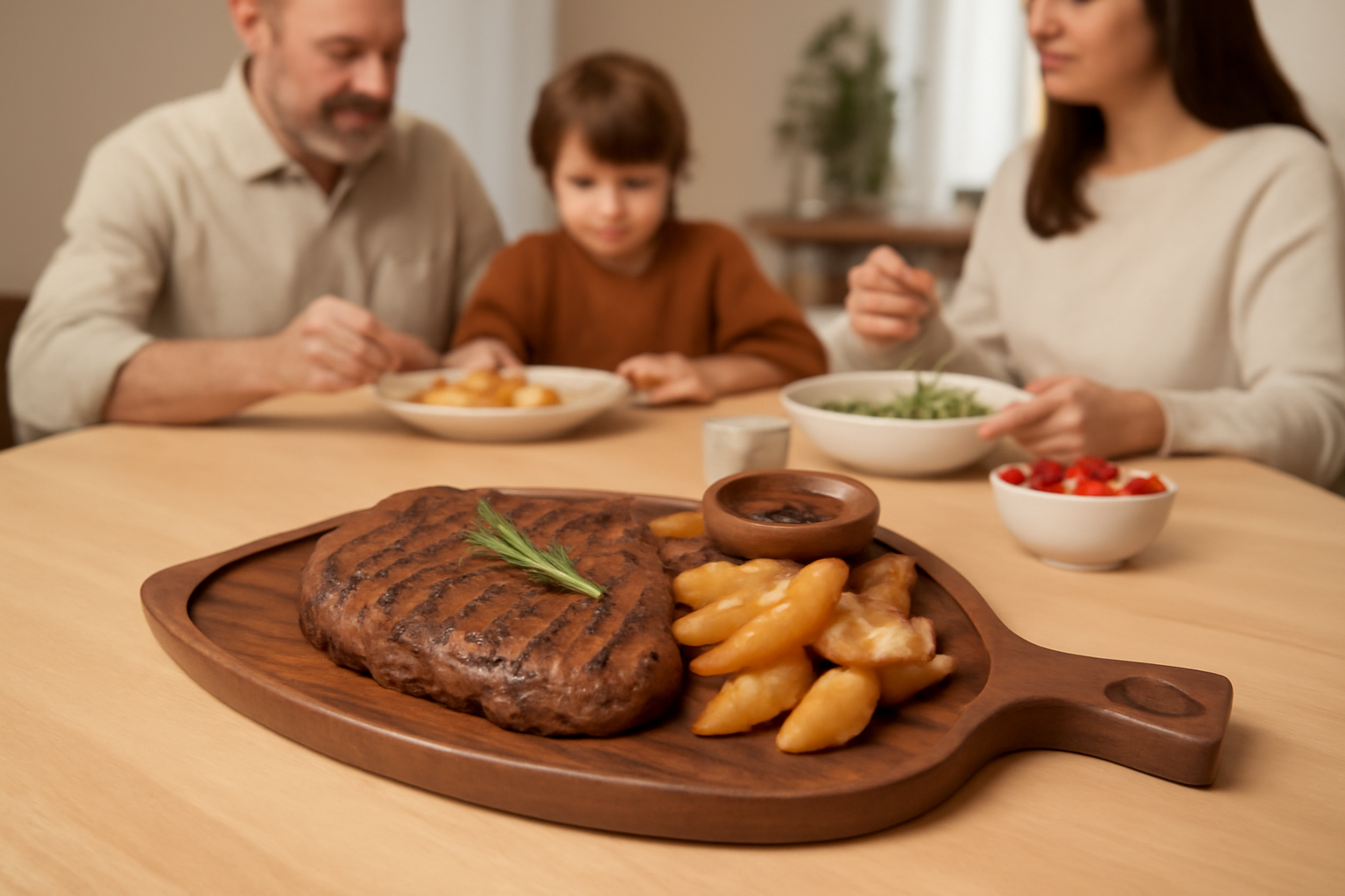 Handcrafted Wooden Leaf Platter for Serving Snacks, Premium Sheesham Wood Tray, Rustic Decorative Leaf-Shaped Platter for Dining & Kitchen Décor