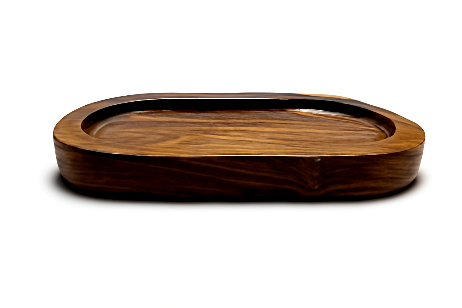 Handmade Rustic Oval Wooden Platter – Solid Wood Serving Tray for Snacks, Decor, Jewelry Display, Charcuterie & Centerpiece Use