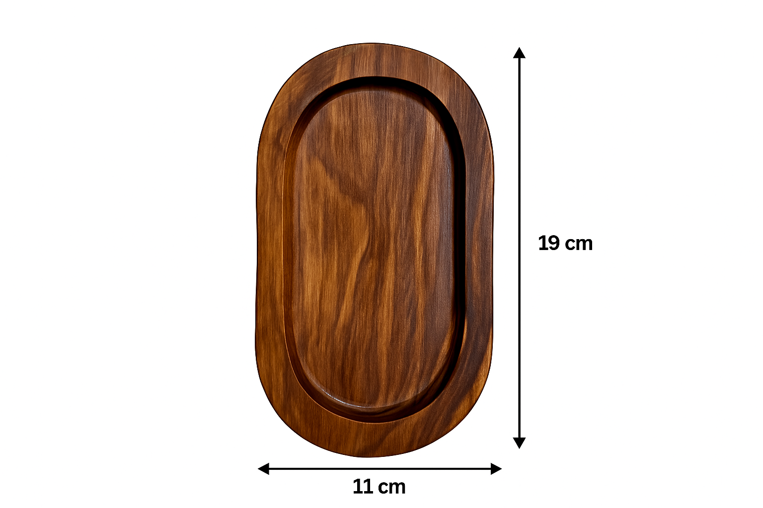 Handmade Rustic Oval Wooden Platter – Solid Wood Serving Tray for Snacks, Decor, Jewelry Display, Charcuterie & Centerpiece Use