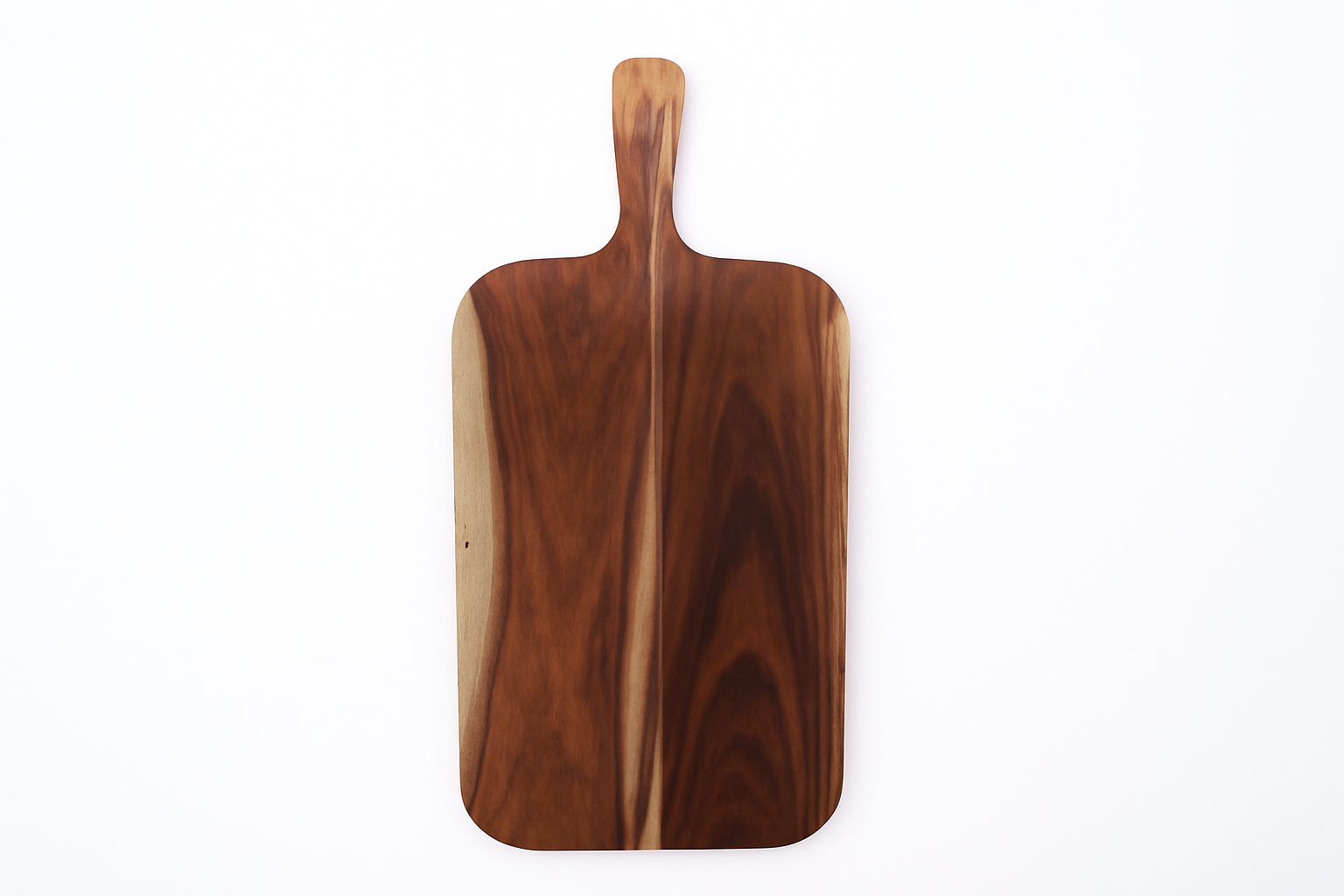 Handmade Wooden Cheese Board with Handle – Rustic Charcuterie Tray for Bread, Crackers, Meats & Fruits – Natural Paddle Style Serving Platter