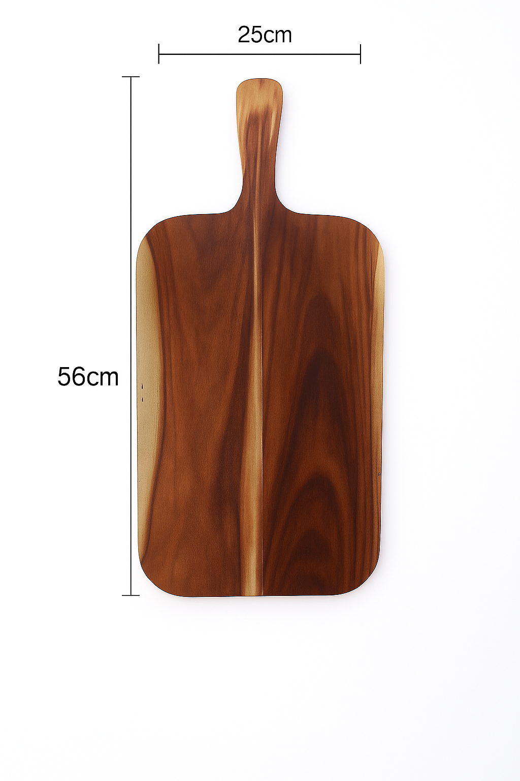 Handmade Wooden Cheese Board with Handle – Rustic Charcuterie Tray for Bread, Crackers, Meats & Fruits – Natural Paddle Style Serving Platter