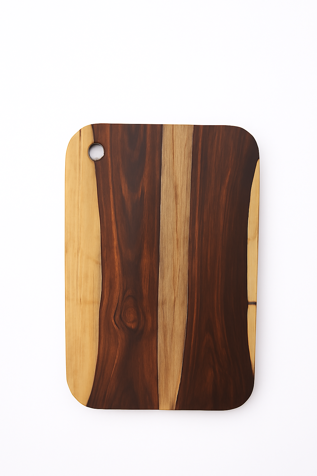 Handmade Wooden Cutting Cheese Board with Handle – Rustic Acacia Charcuterie, Bread & Snack Board – Food-Safe, Durable, Elegant Kitchen Serving Tray