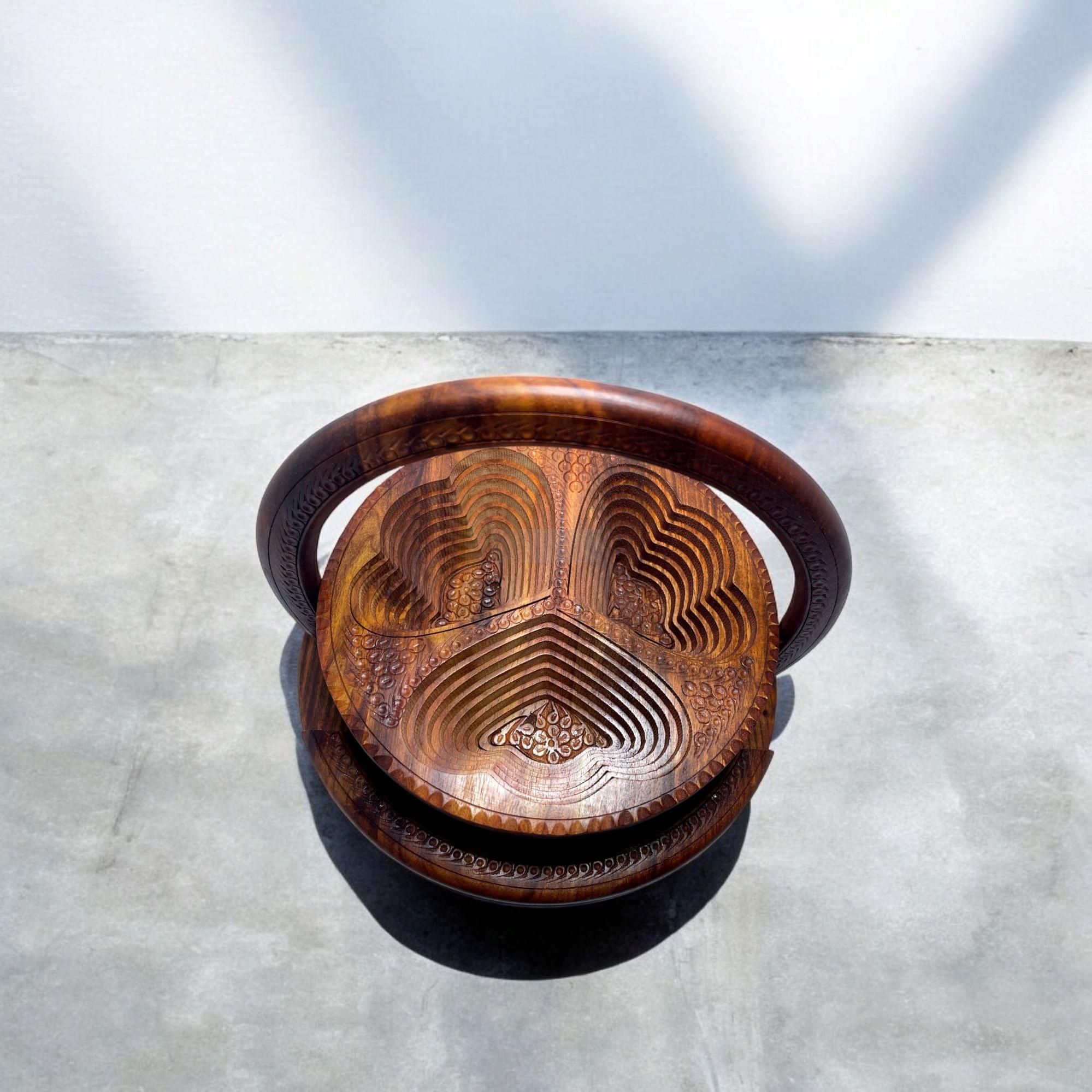 Heart-Shaped 3 Portion Round Foldable Tray-Trays-BEESARI