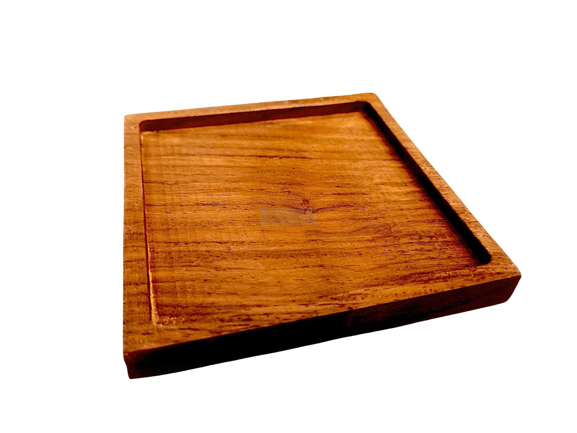 Modern Style Rosewood Cup Coasters – 4 & 6 Piece Sets for Home Décor-Trays-BEESARI