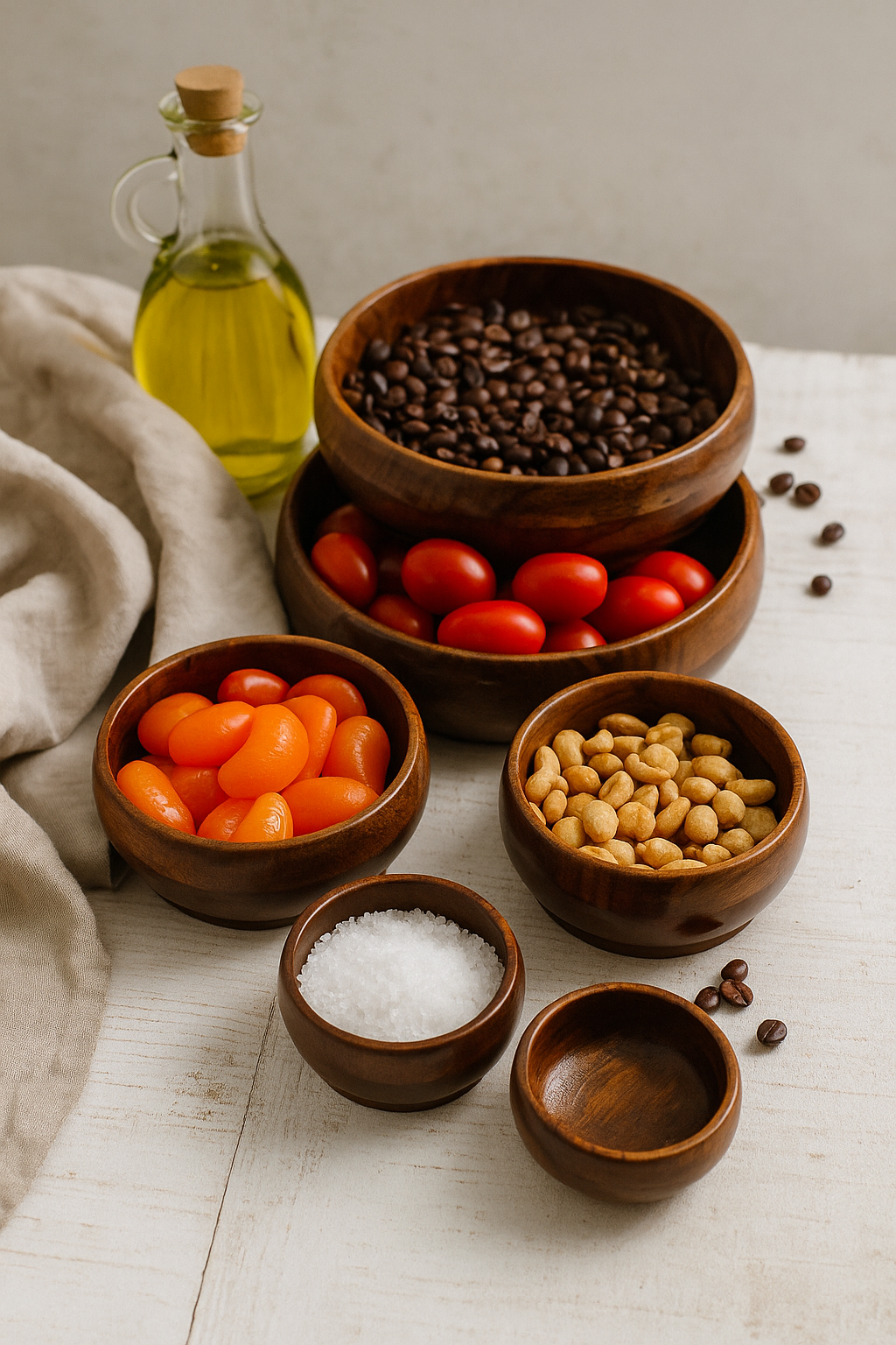 Premium Rosewood Salad Bowls, Set of 5, Lacquer Finished ,best for parties serving