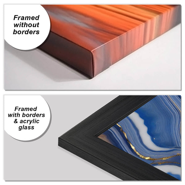 Grey & Beige Shapes (4 Panel) Abstract Wall Art