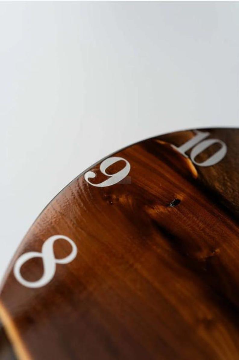 Rosewood and Resin Wall Clock: A Modern Touch-Wall Clock-BEESARI