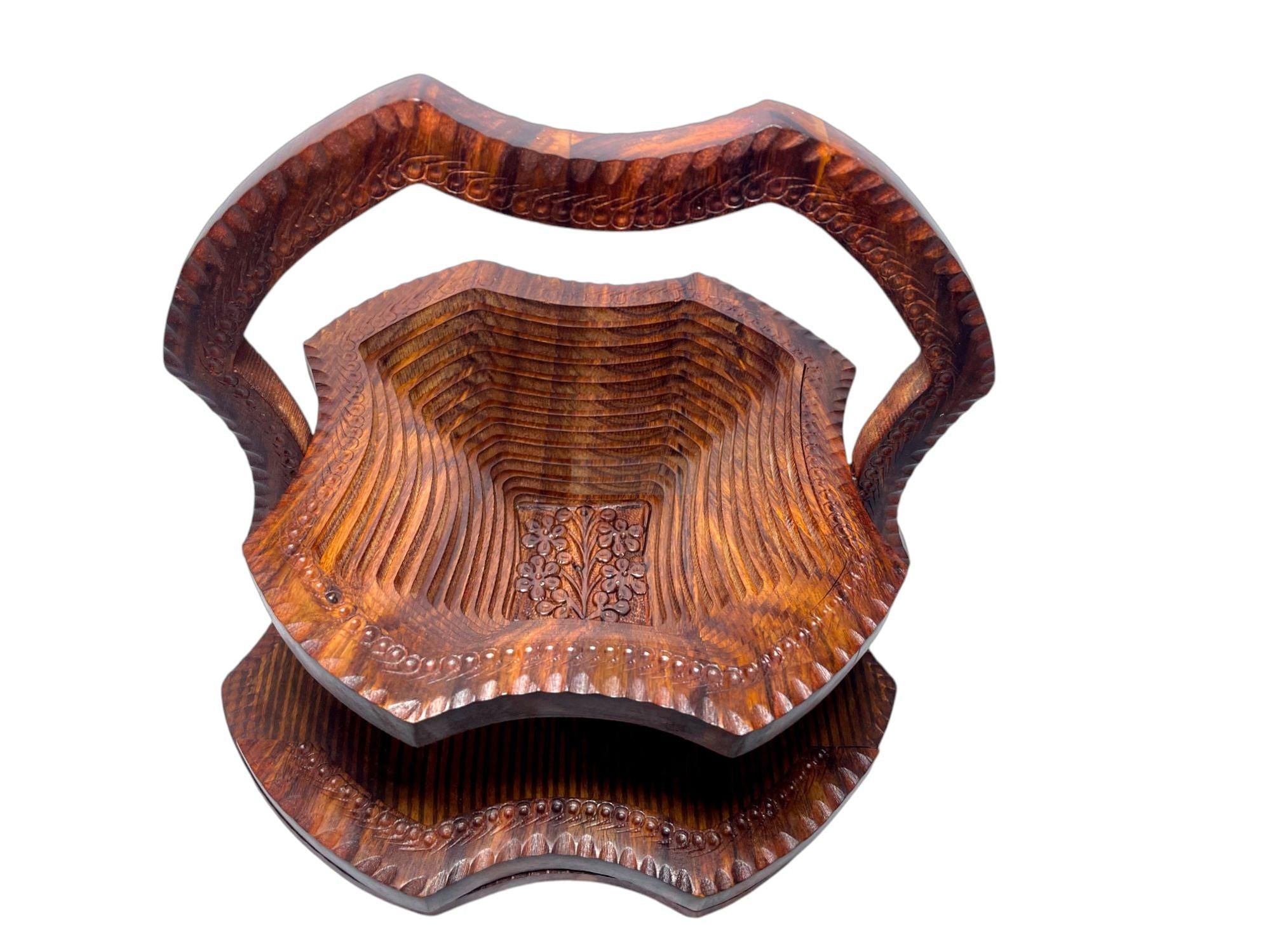 Square Shape Single Big Bowl Foldable Tray-Trays-BEESARI