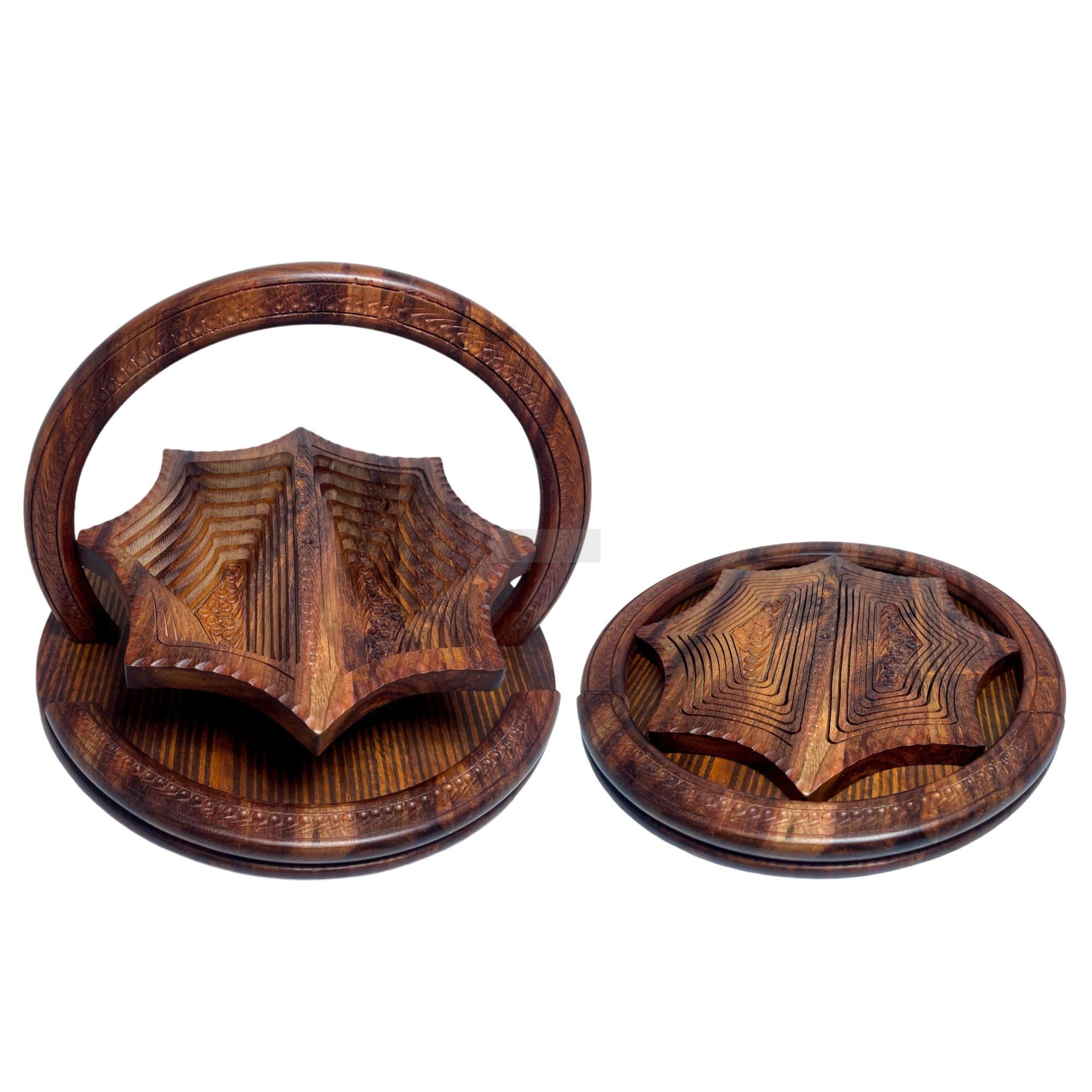 Star Shape 2 Portion Foldable Tray-Trays-BEESARI