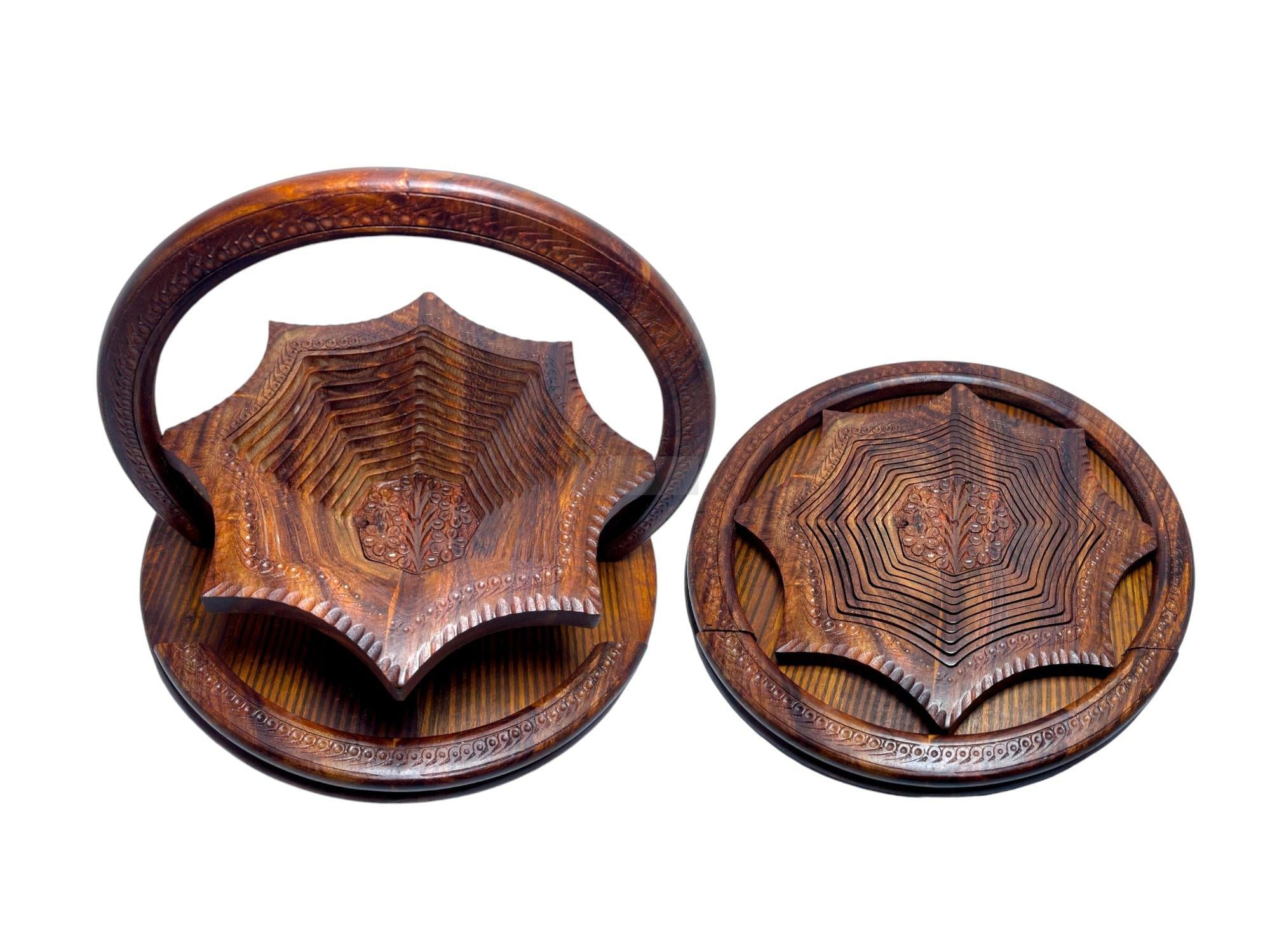 Star Shape Bowl Round Foldable Tray-Trays-BEESARI