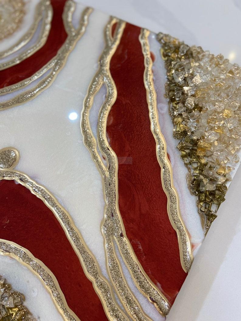 Stone-Inspired Resin Wall Décor Piece-Wall Decor-BEESARI