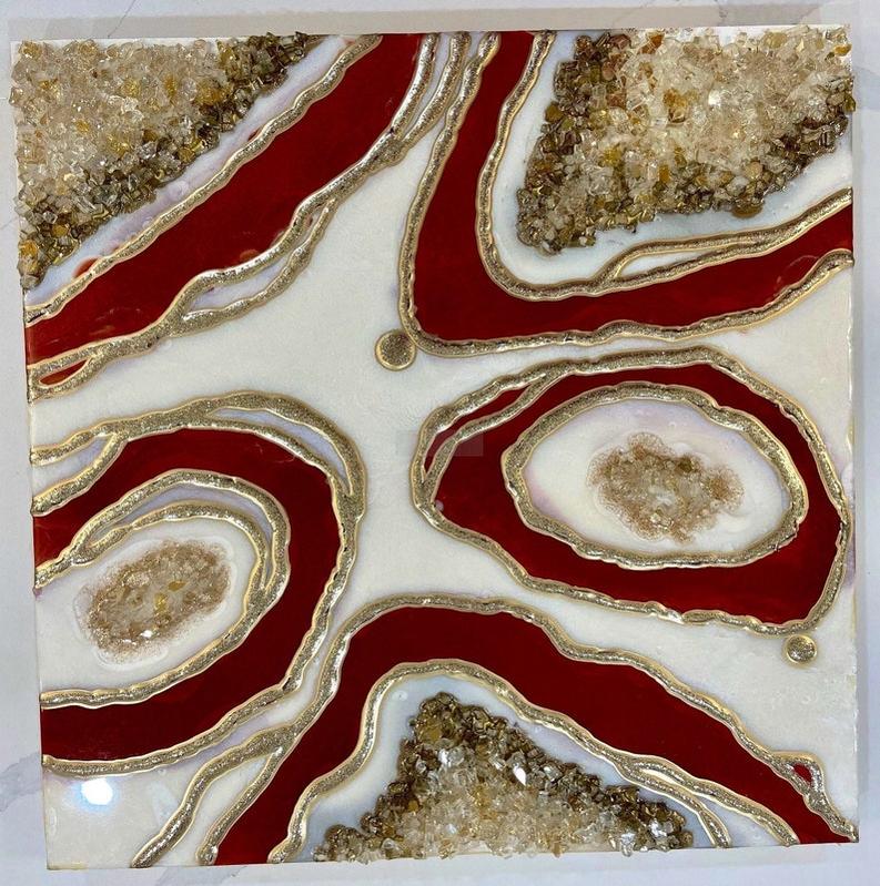 Stone-Inspired Resin Wall Décor Piece-Wall Decor-BEESARI