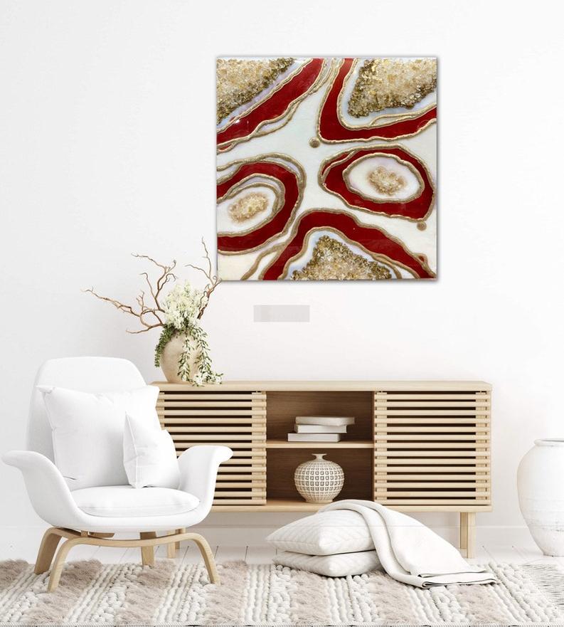 Stone-Inspired Resin Wall Décor Piece-Wall Decor-BEESARI