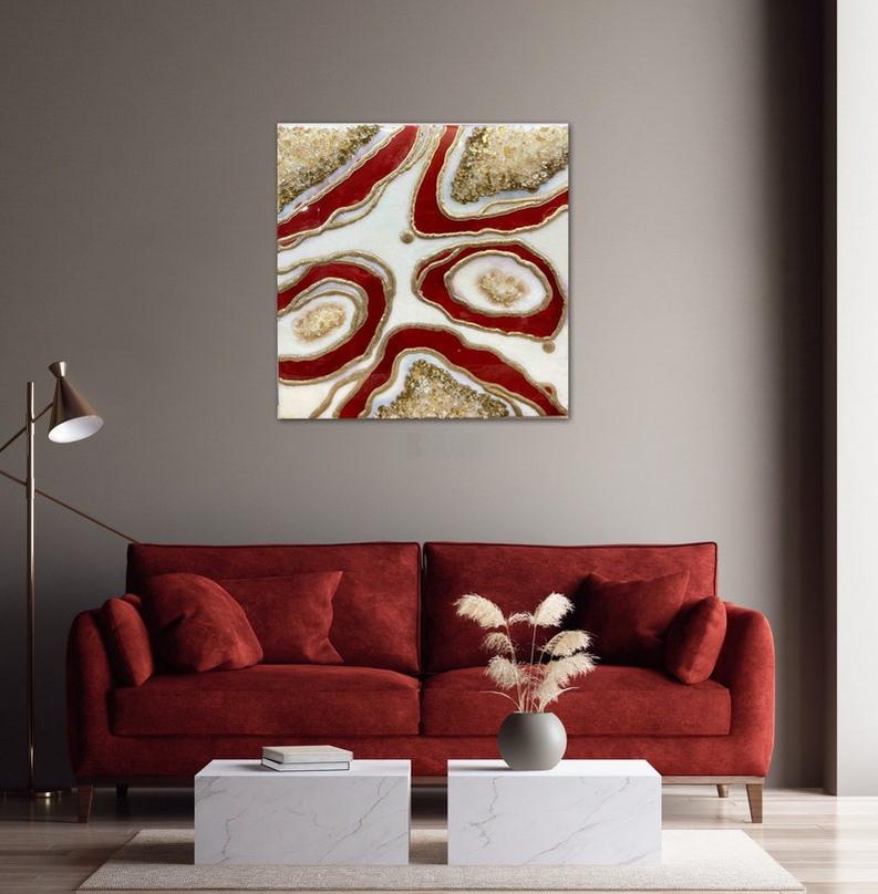 Stone-Inspired Resin Wall Décor Piece-Wall Decor-BEESARI