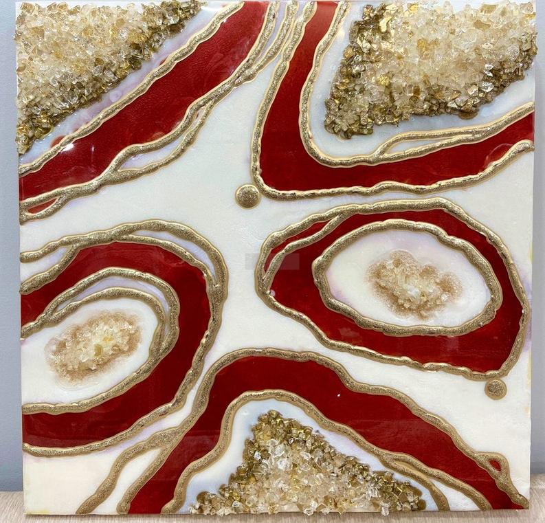 Stone-Inspired Resin Wall Décor Piece-Wall Decor-BEESARI