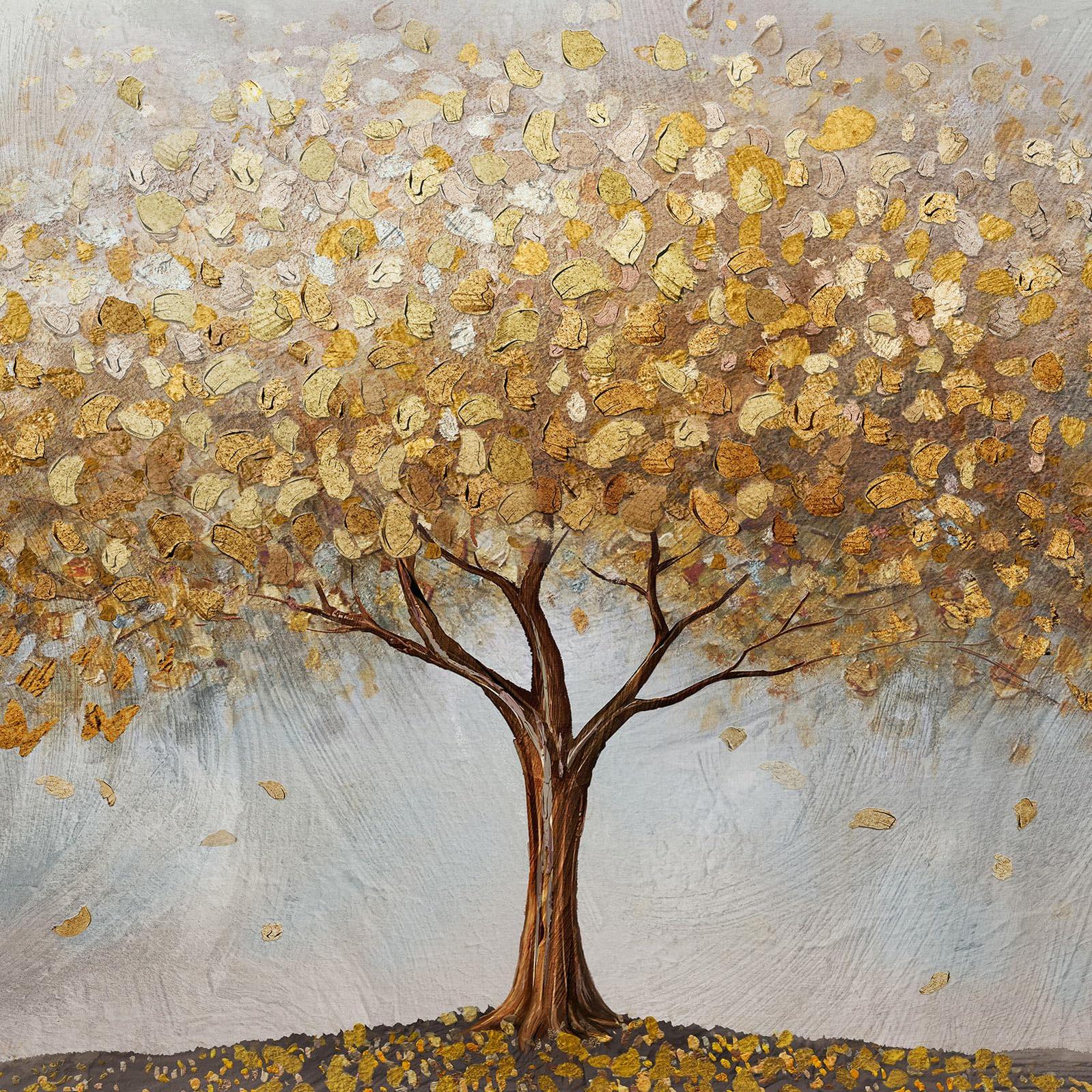 Tree of Life Wall Art - Hand Painted Original Painting - Canvas Artwork for Walls, Large Painting-Painting-BEESARI