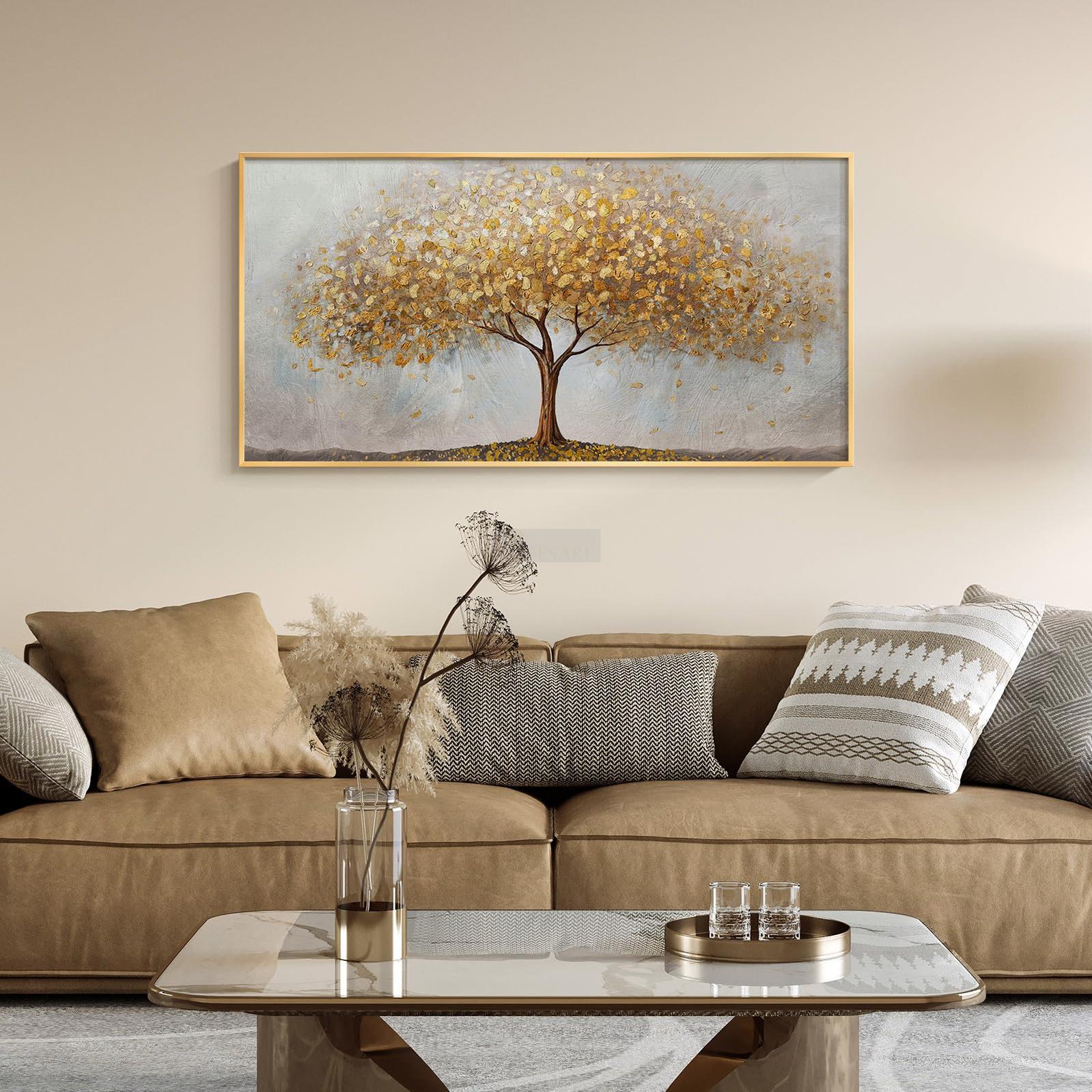Tree of Life Wall Art - Hand Painted Original Painting - Canvas Artwork for Walls, Large Painting-Painting-BEESARI