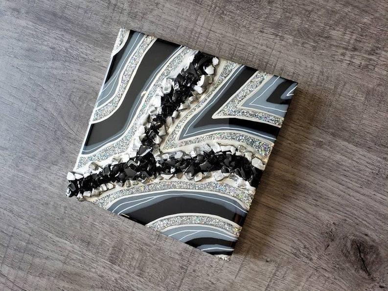 Zebra Line Stone Resin Art: Wall Décor Masterpiece-Wall Decor-BEESARI