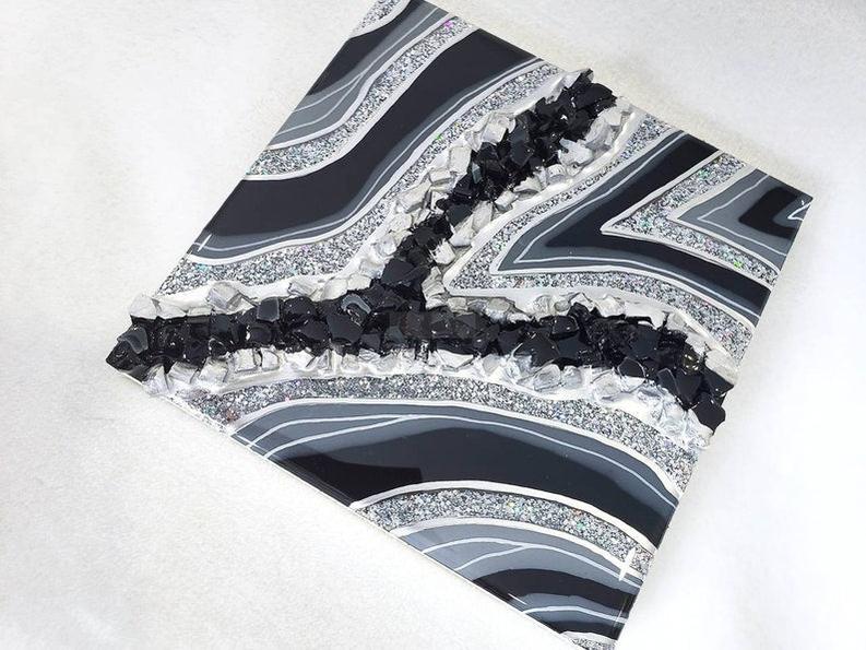 Zebra Line Stone Resin Art: Wall Décor Masterpiece-Wall Decor-BEESARI