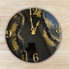 Handmade Resin Art Wall Clock – Modern Home Decor & Housewarming Gift – Unique Minimalist Clock for Living Room, Bedroom, Office, or Kitchen Wall